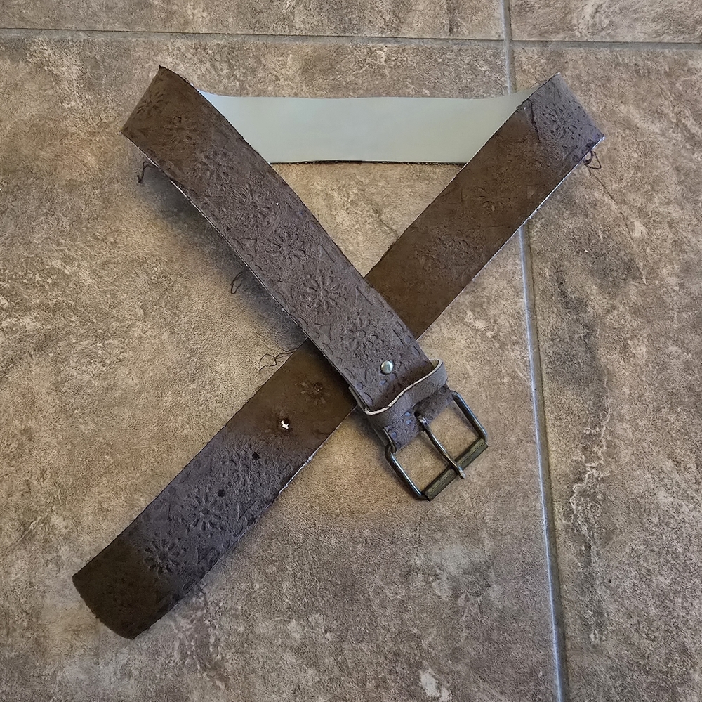 Dark Brown Western Detailed 38 Belt